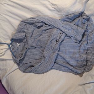 Women's pin stripe dress shirt